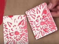 youtube Mark Montano Foam Stamp with Hot Glue Imprint